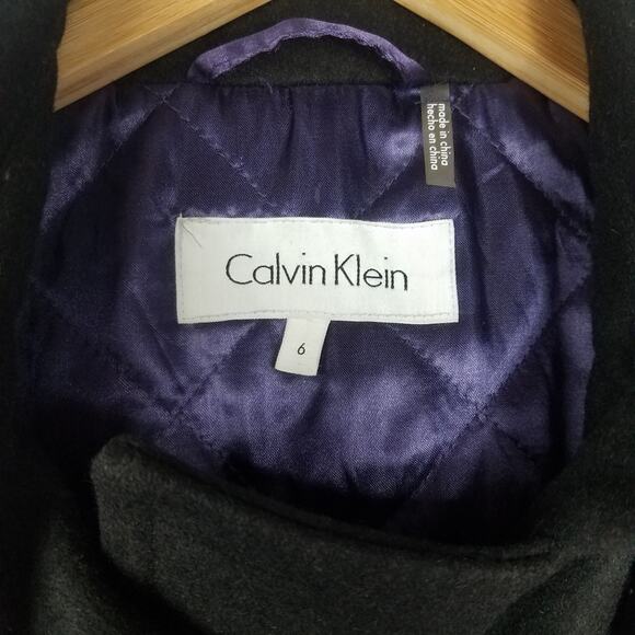 Calvin Klein | Black Jacket with Hood Double Breasted - Picture 7 of 9